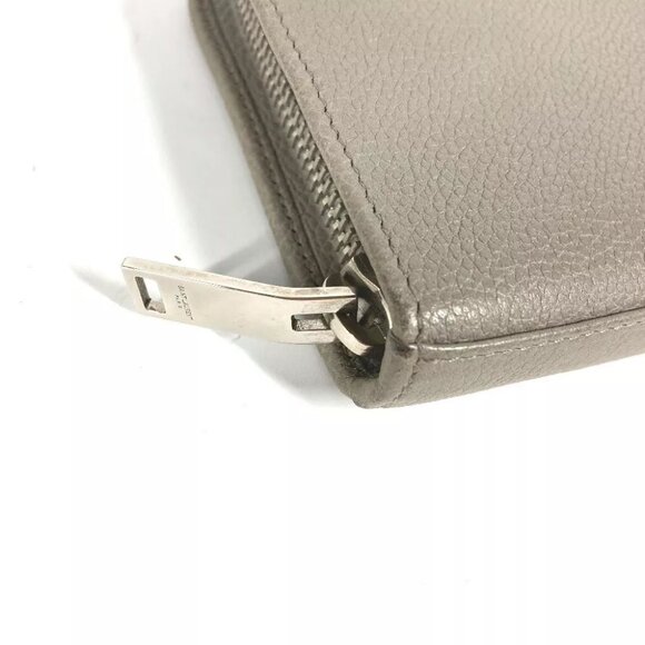 AUTHENTICITY GUARANTEED SAINT LAURENT PARIS Long wallet logo Zip Around - Picture 7 of 13